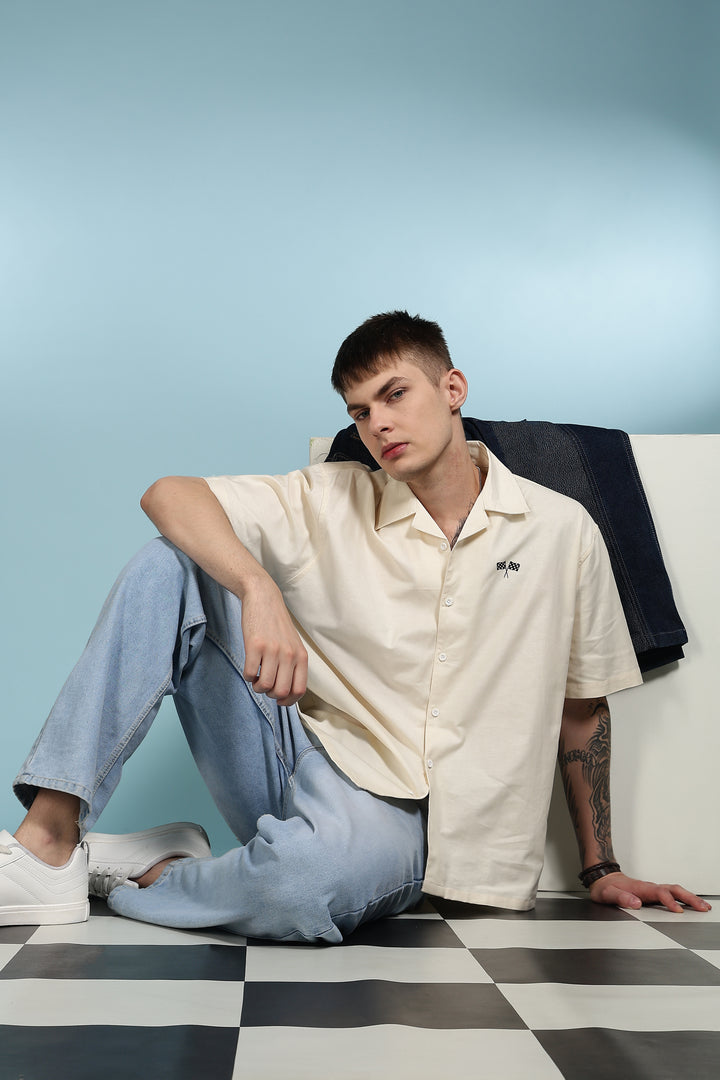 Finishing Line: Linen Cream Cuban Shirt