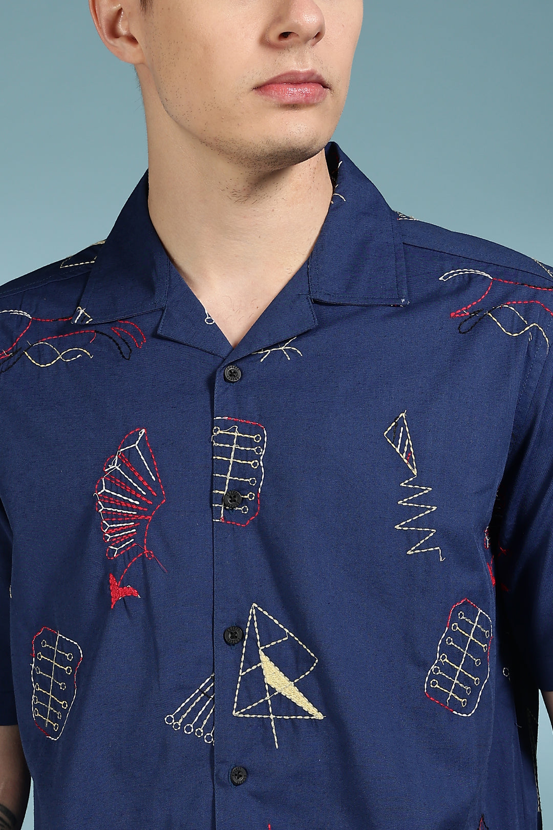 Fine Art Embroidery Cuban Shirt