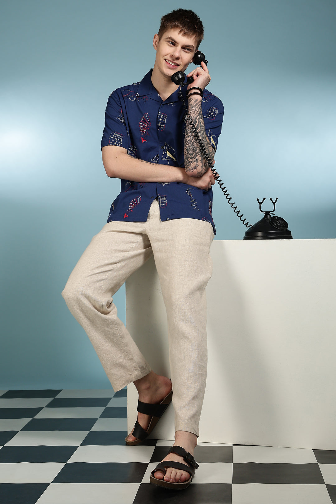 Fine Art Embroidery Cuban Shirt