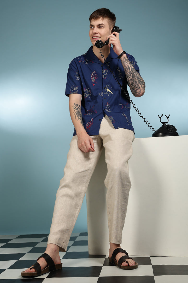 Fine Art Embroidery Cuban Shirt