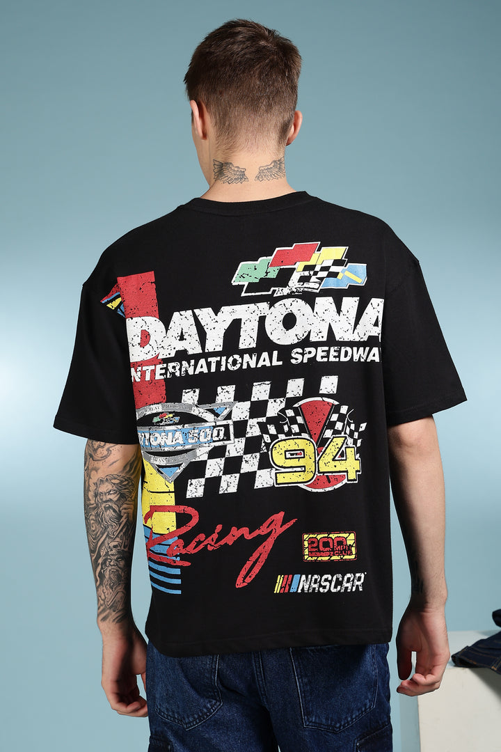 Nascar: Oversized Black T-shirt