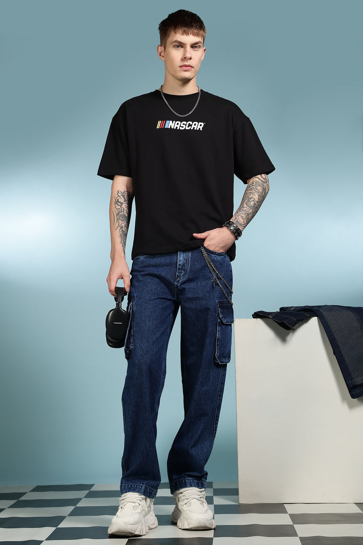 Nascar: Oversized Black T-shirt