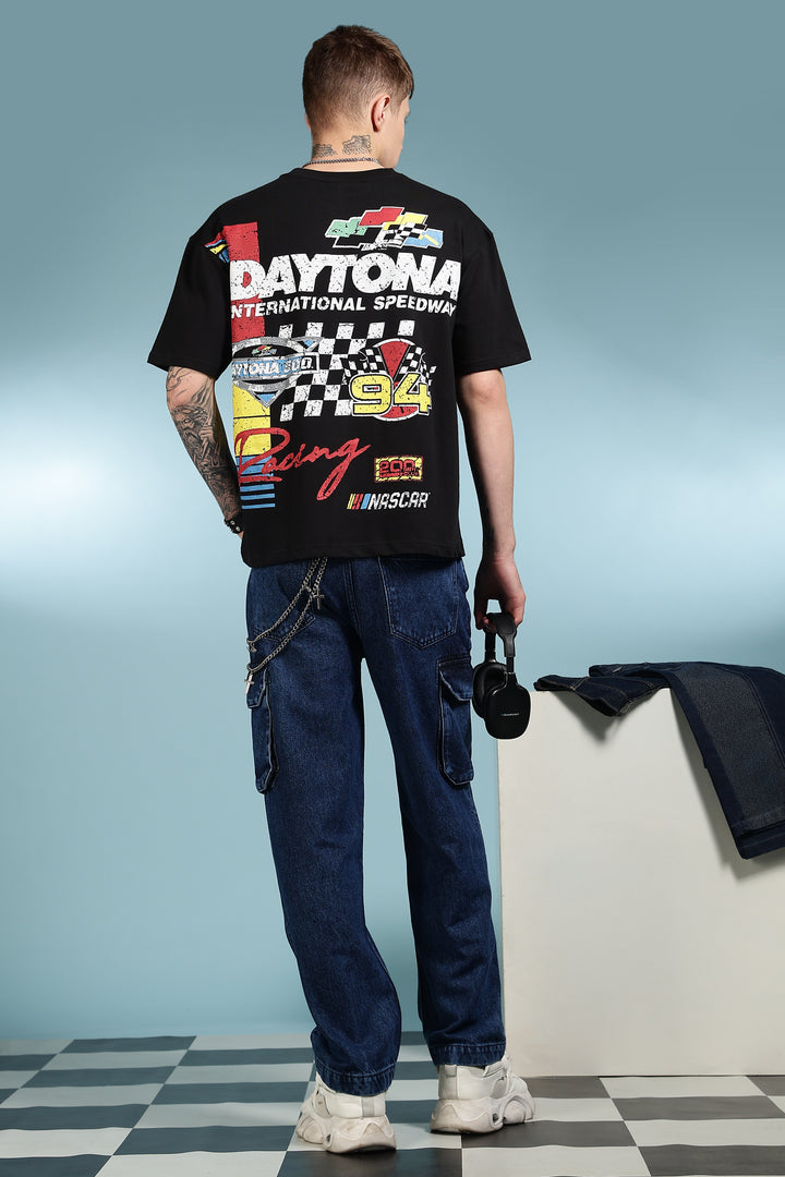 Nascar: Oversized Black T-shirt