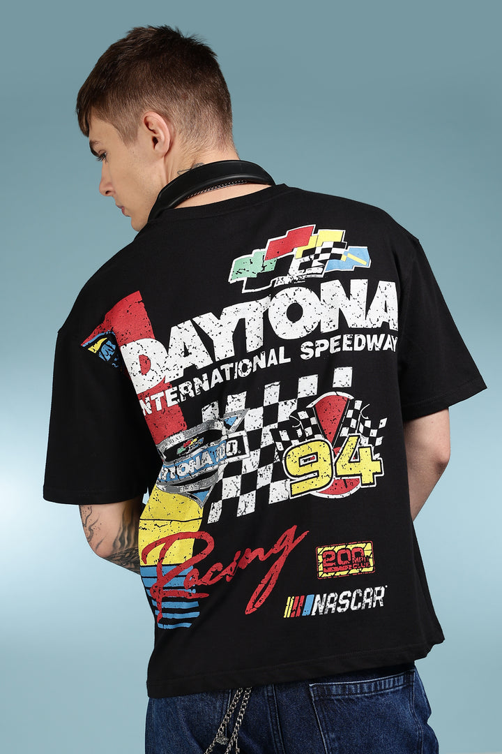 Nascar: Oversized Black T-shirt