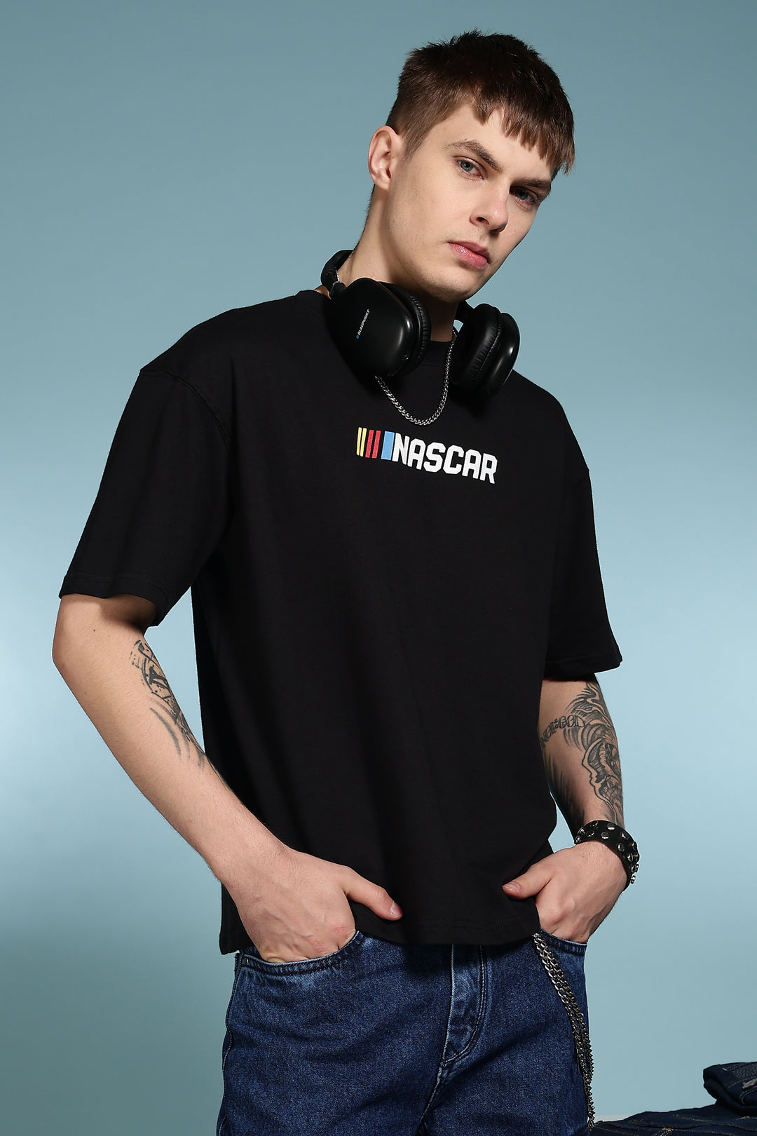 Nascar: Oversized Black T-shirt