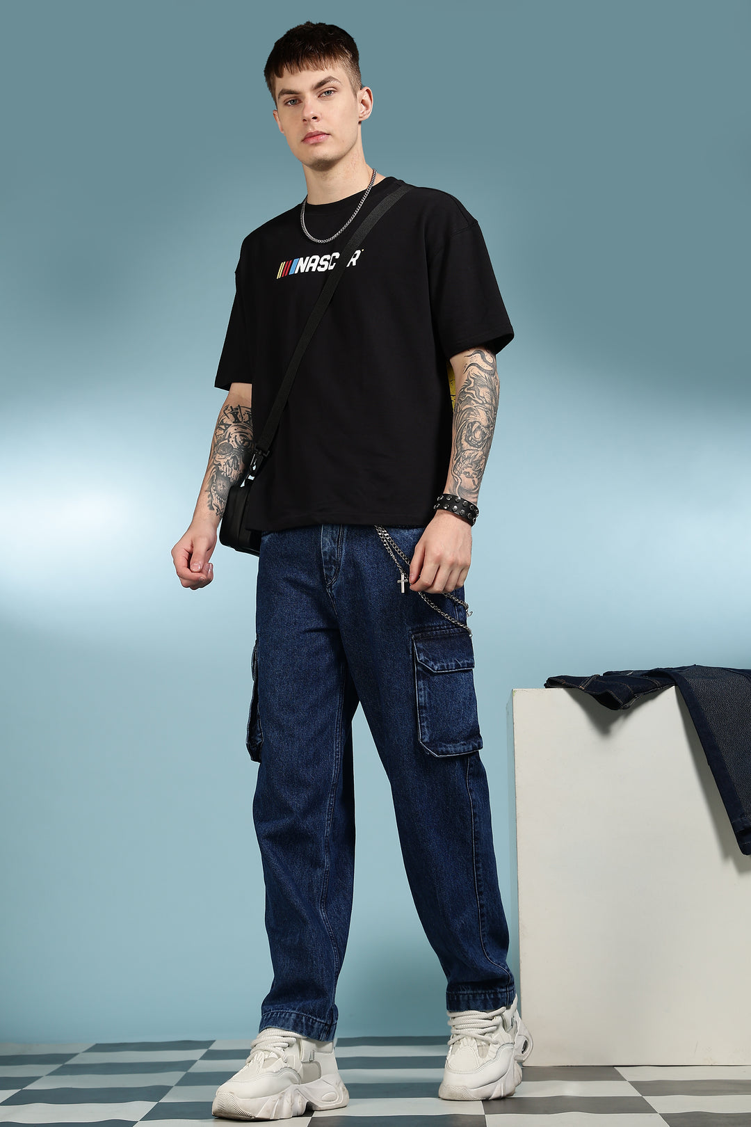 Nascar: Oversized Black T-shirt