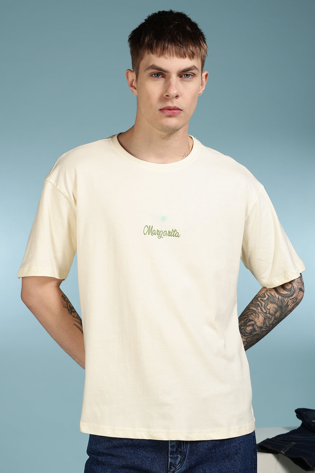 The Margarita: Cream Oversized T-shirt