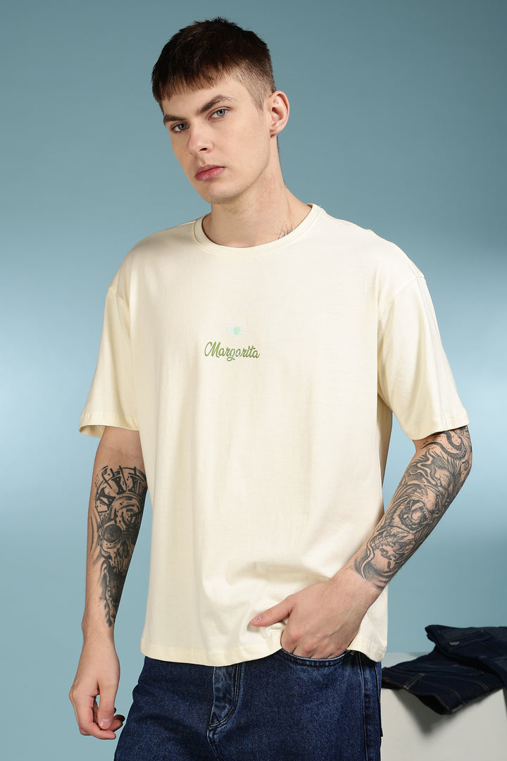 The Margarita: Cream Oversized T-shirt