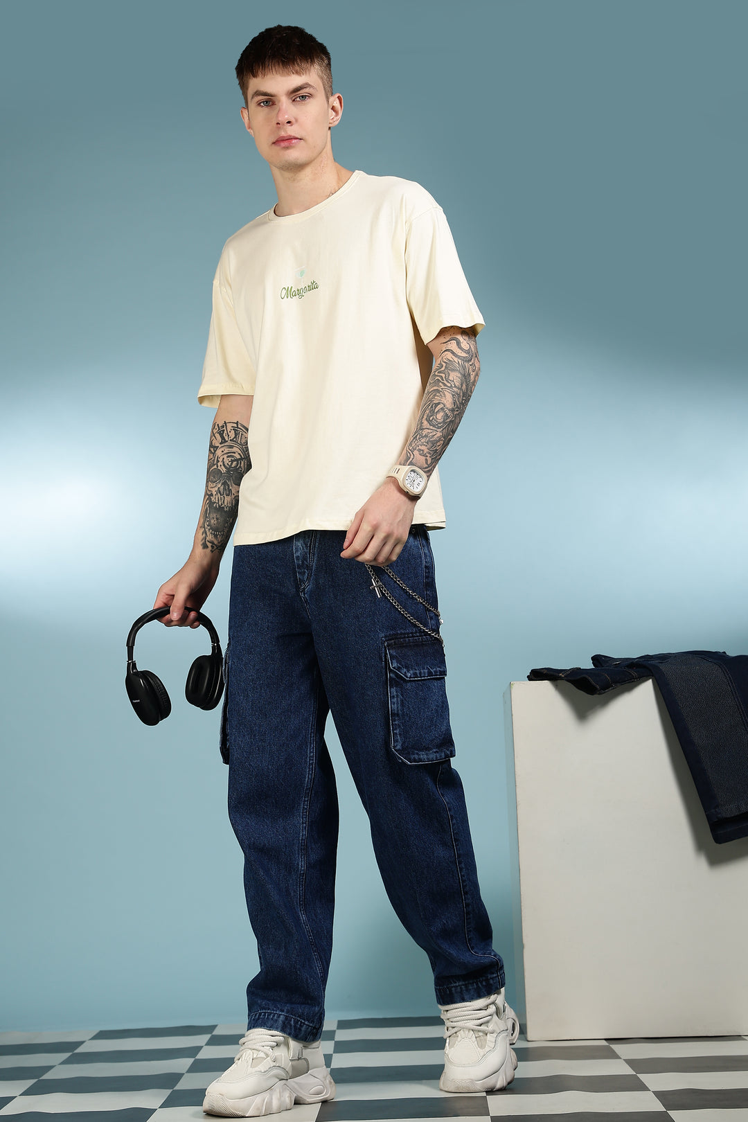 The Margarita: Cream Oversized T-shirt