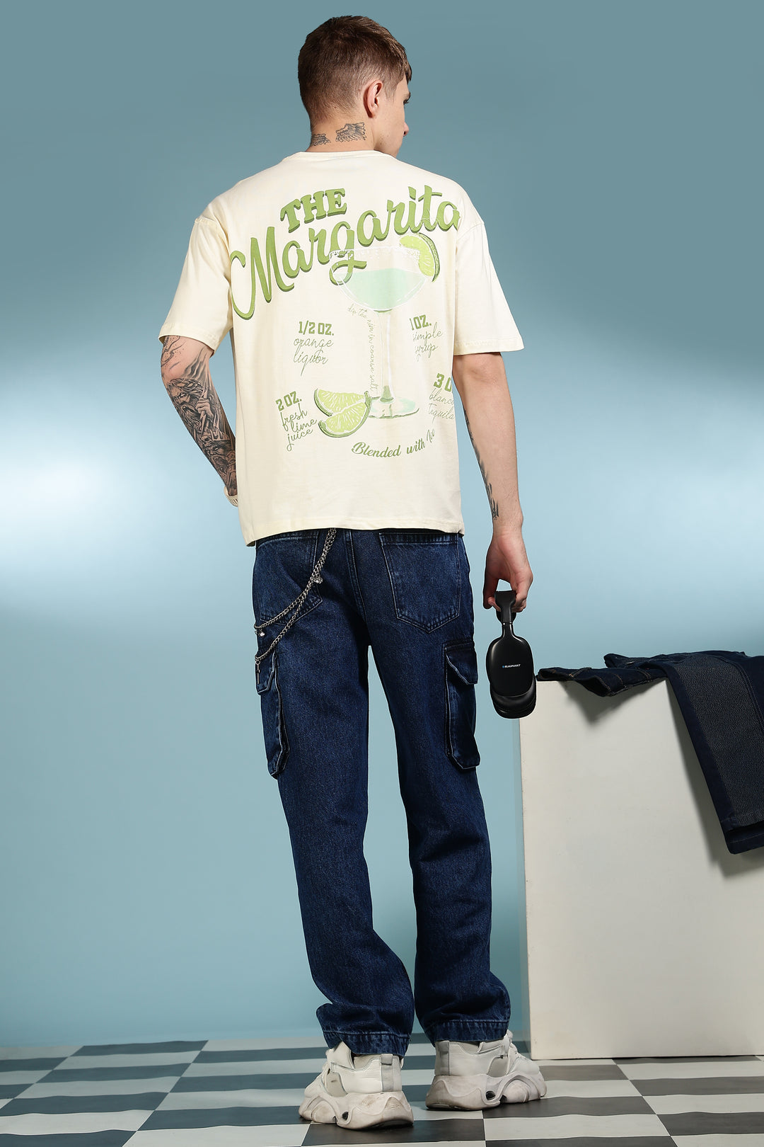 The Margarita: Cream Oversized T-shirt