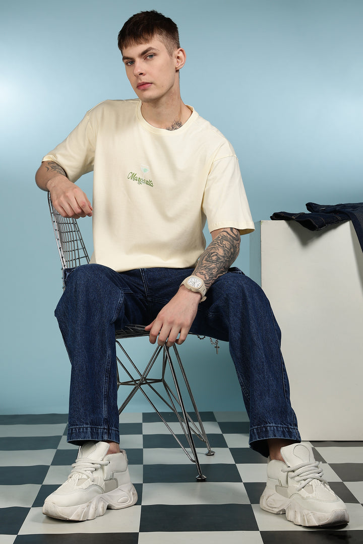 The Margarita: Cream Oversized T-shirt