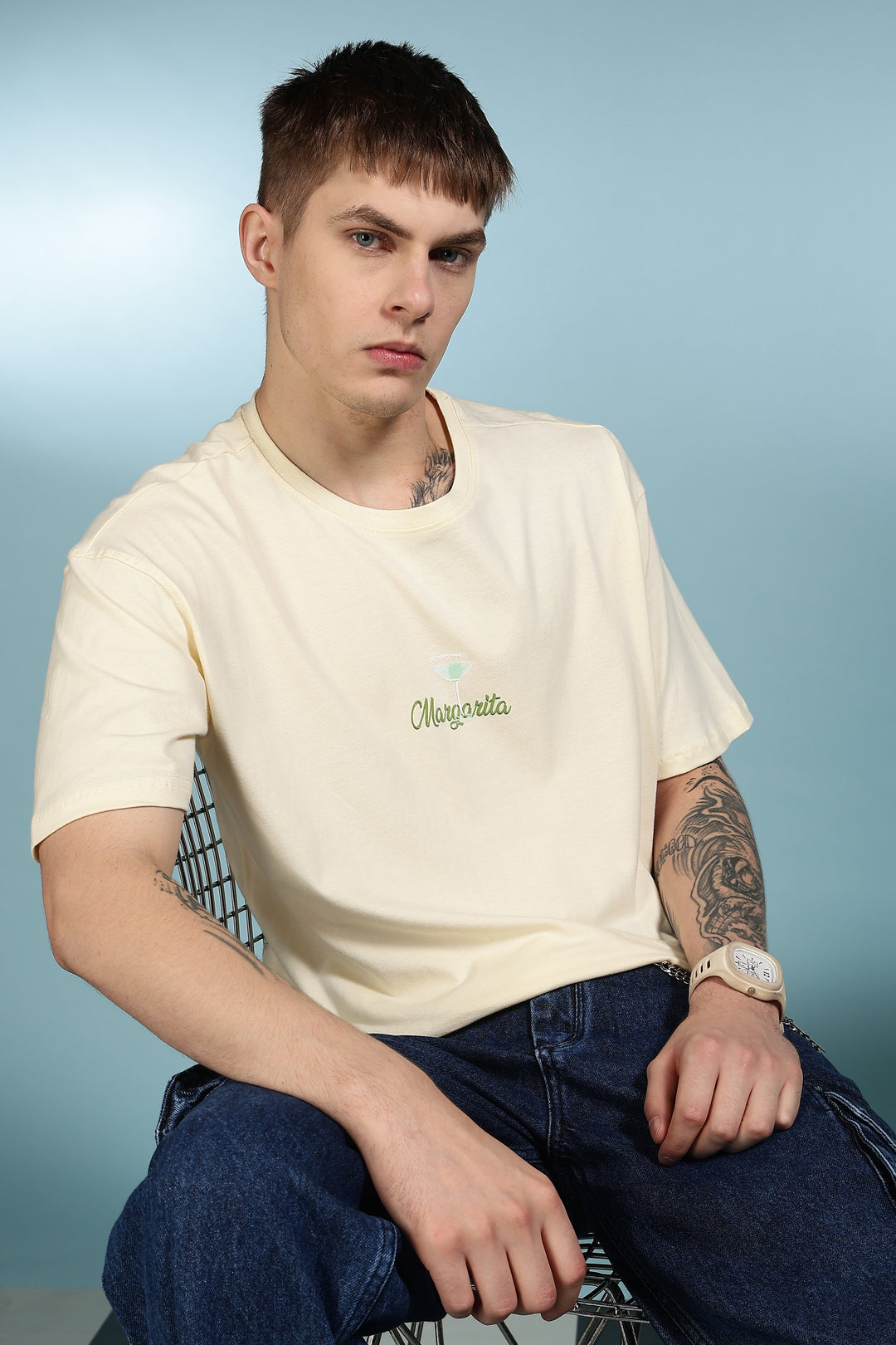 The Margarita: Cream Oversized T-shirt