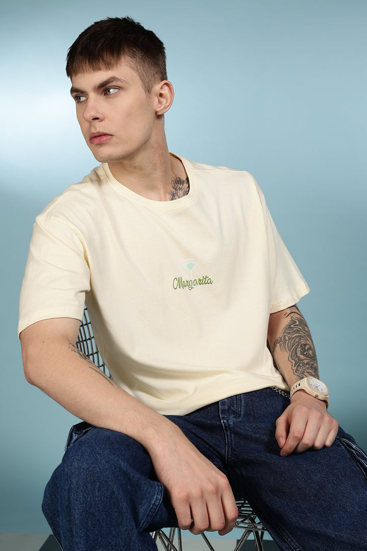 The Margarita: Cream Oversized T-shirt