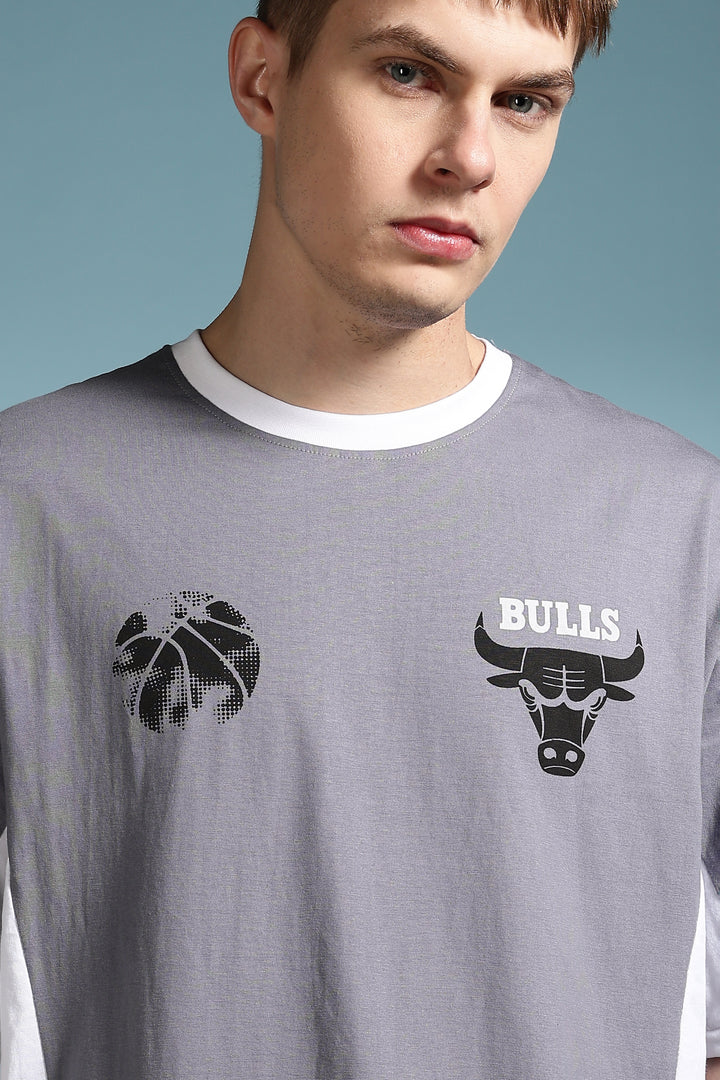 Chicago: Light Grey Oversized T-shirt