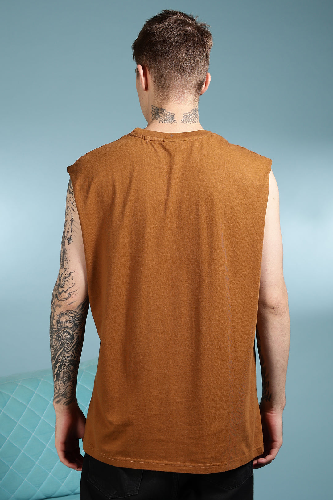 Justice: Brown Oversized Tank