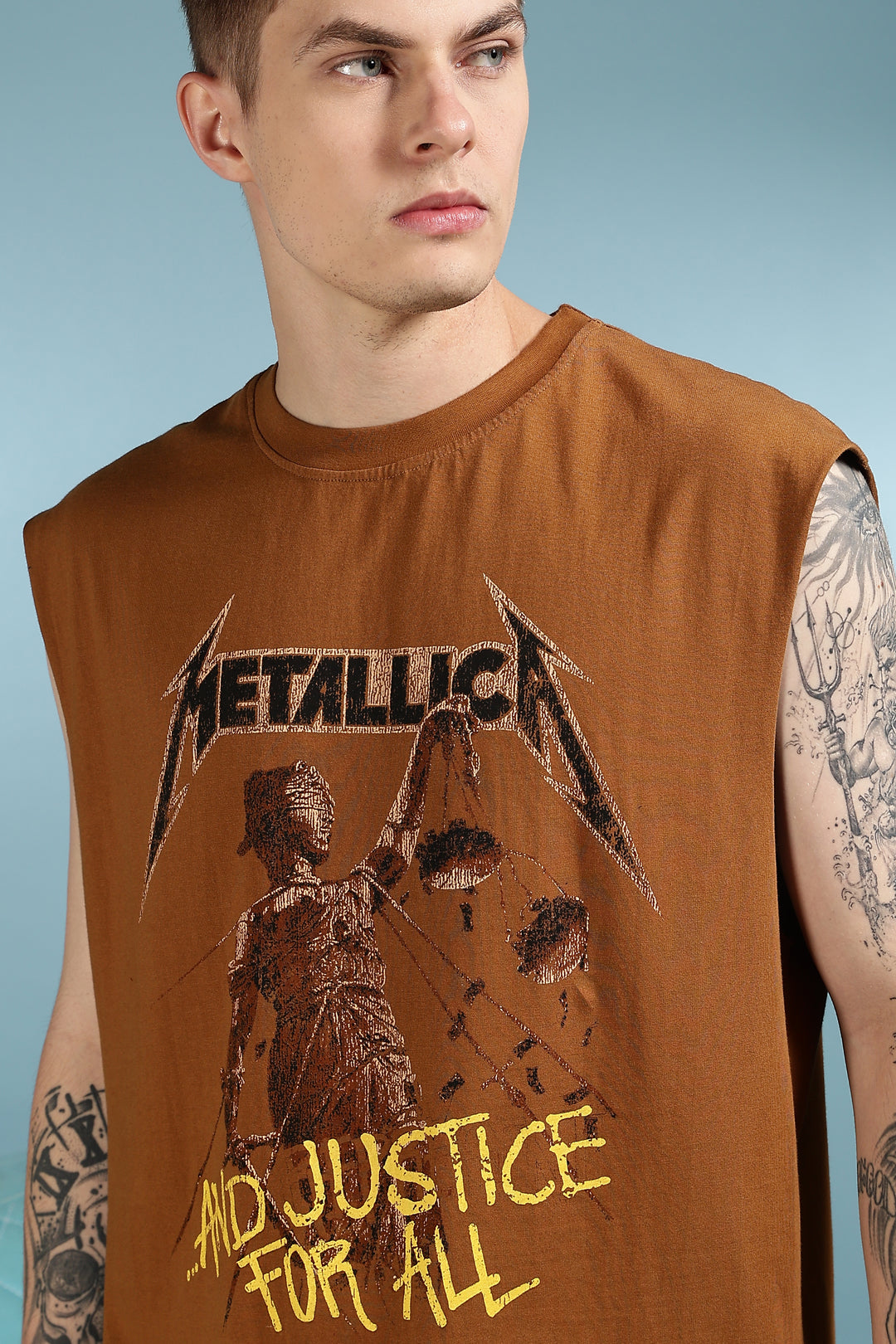 Justice: Brown Oversized Tank