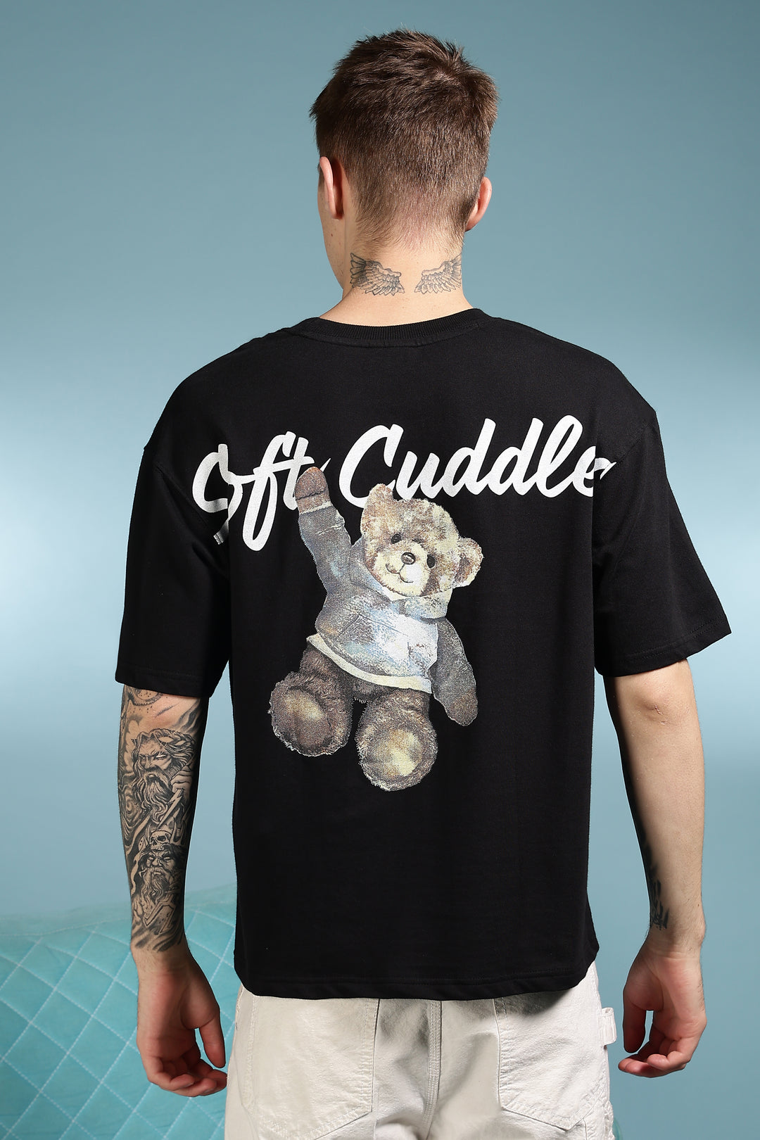 Soft Cuddles: Black Oversized T-shirt