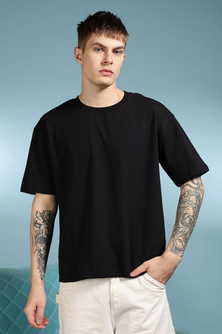 Soft Cuddles: Black Oversized T-shirt