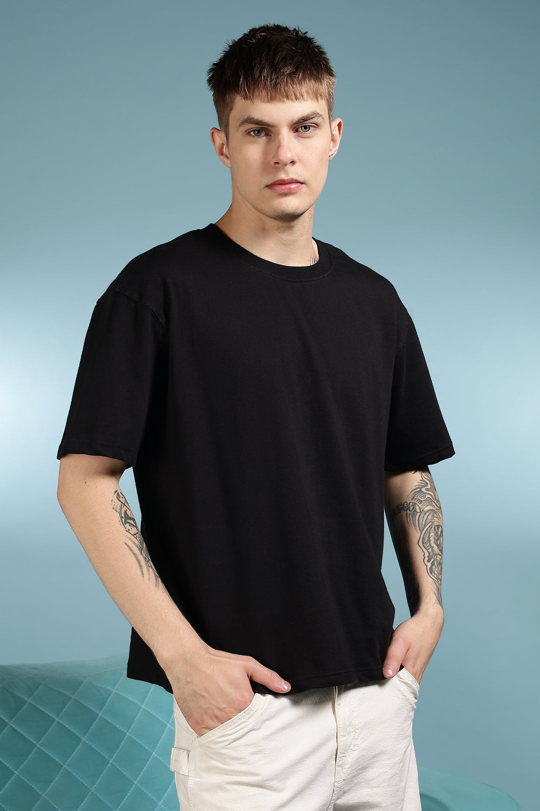 Soft Cuddles: Black Oversized T-shirt