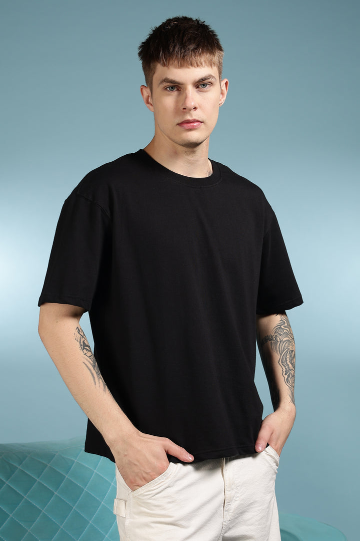 Soft Cuddles: Black Oversized T-shirt