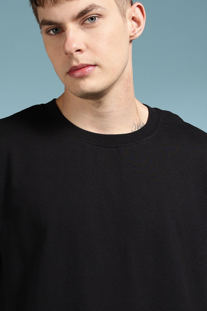 Soft Cuddles: Black Oversized T-shirt