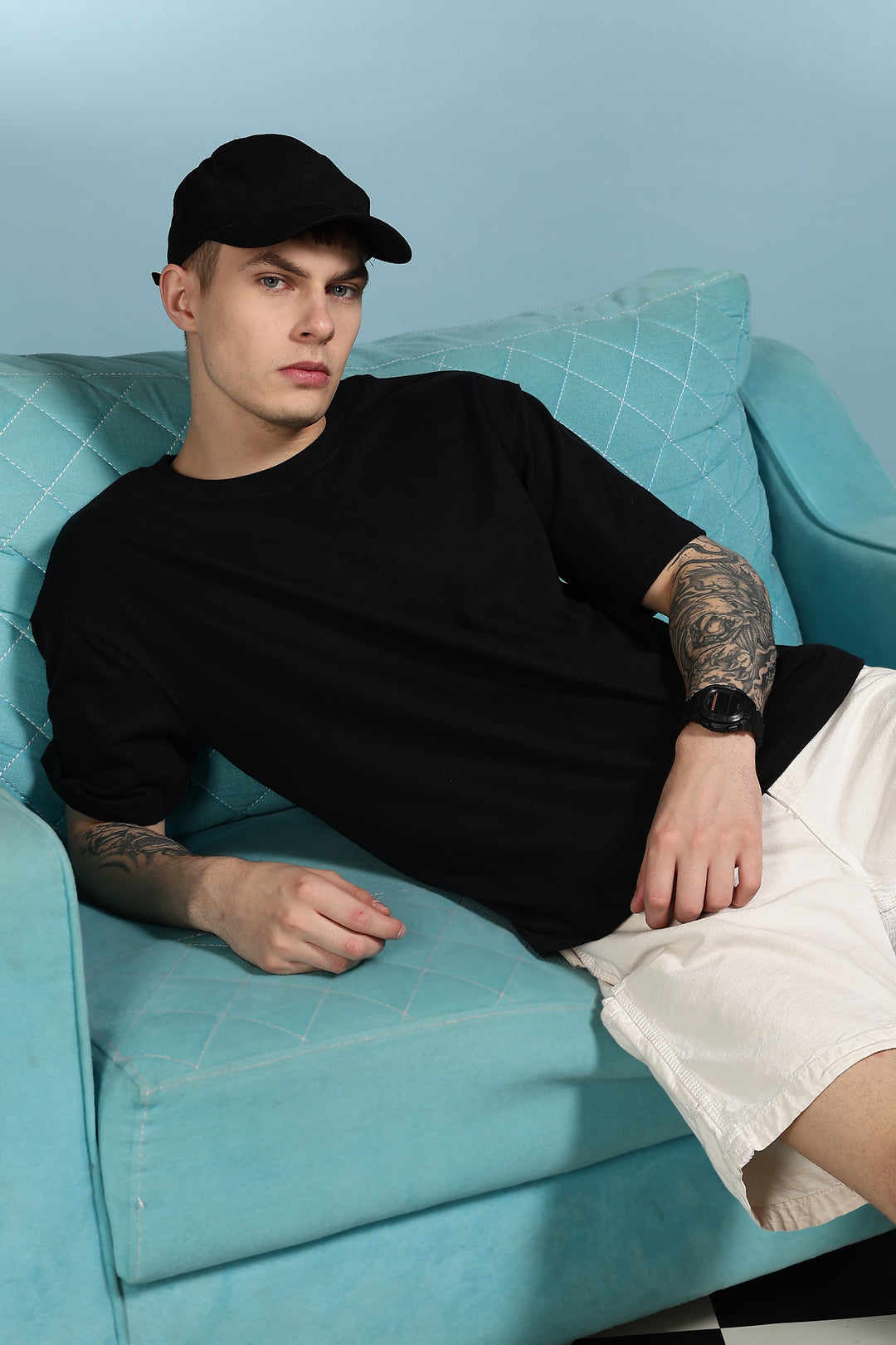 Soft Cuddles: Black Oversized T-shirt
