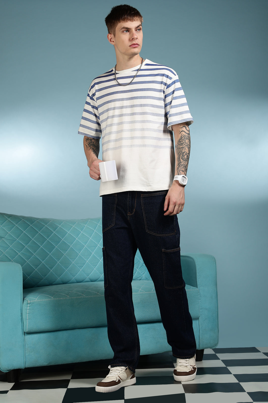 Stripes Gradient : Oversized T-shirt