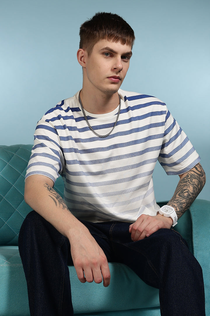 Stripes Gradient : Oversized T-shirt