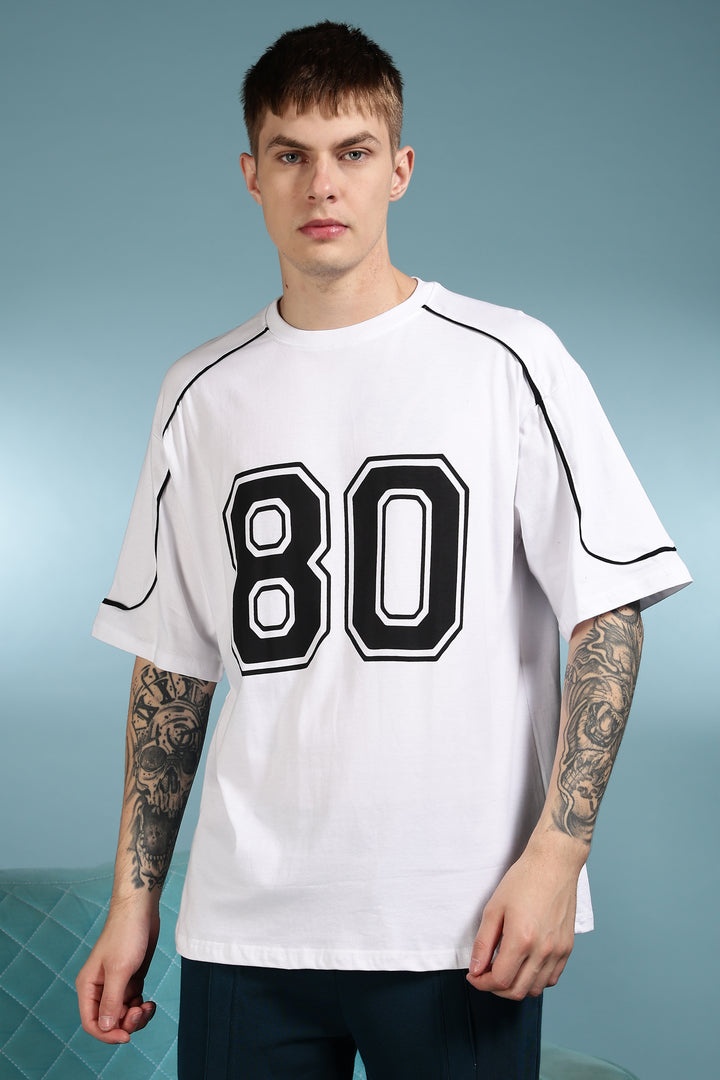 Rugby: White Oversized T-shirt