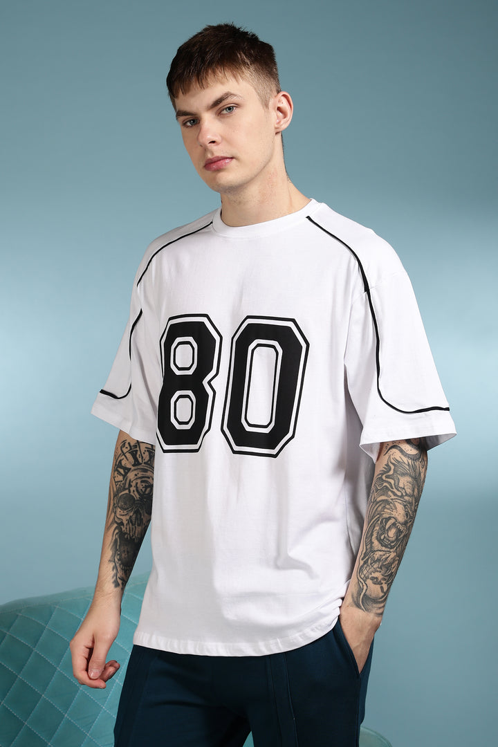 Rugby: White Oversized T-shirt