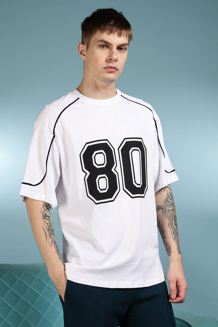 Rugby: White Oversized T-shirt