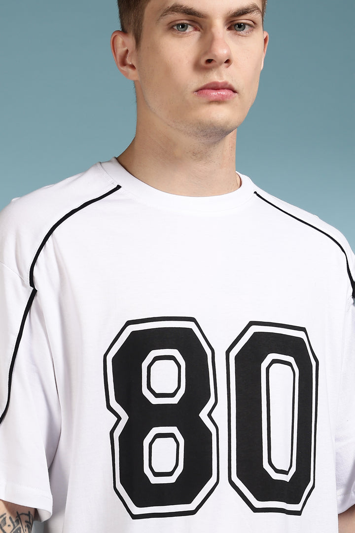 Rugby: White Oversized T-shirt