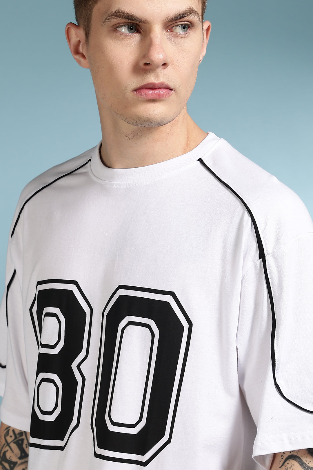 Rugby: White Oversized T-shirt