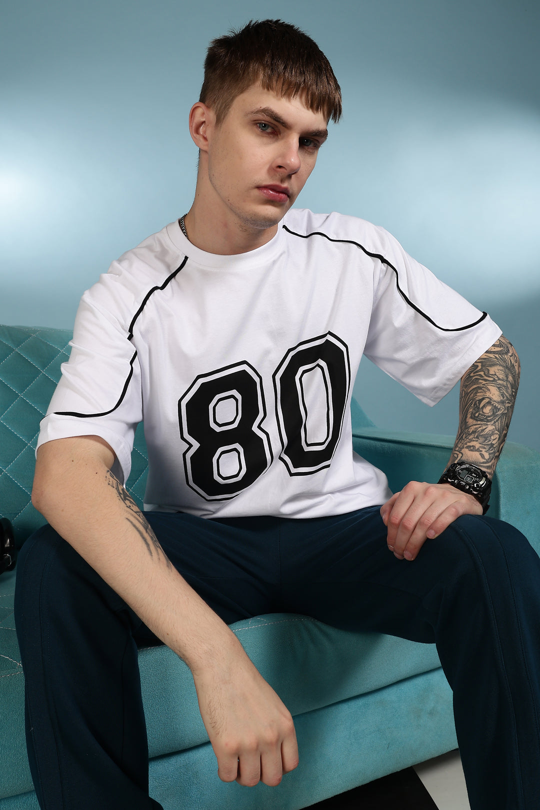 Rugby: White Oversized T-shirt