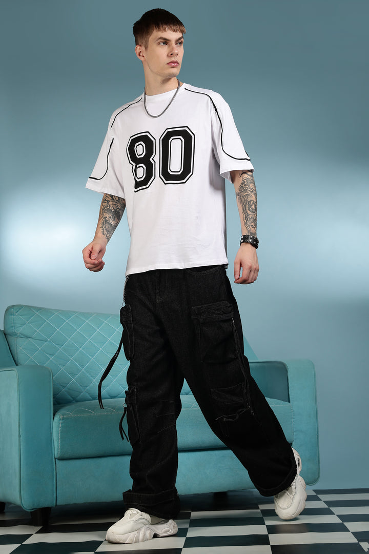 Rugby: White Oversized T-shirt