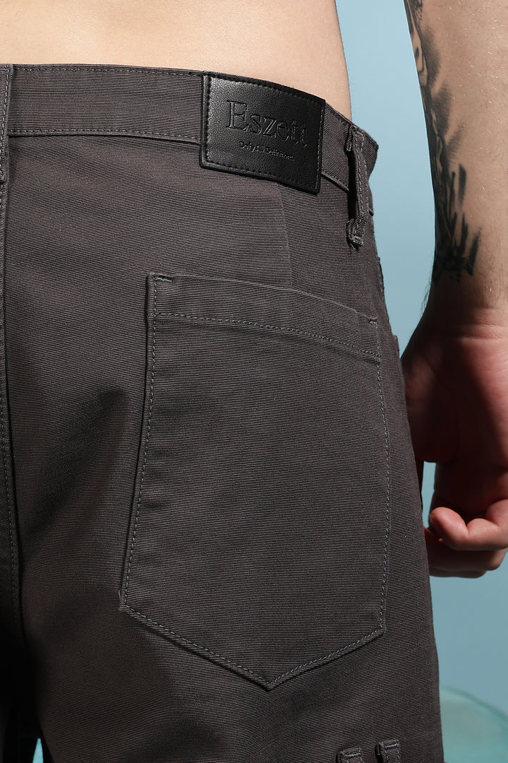 Classic: Dark Grey Twill Cargo Pants