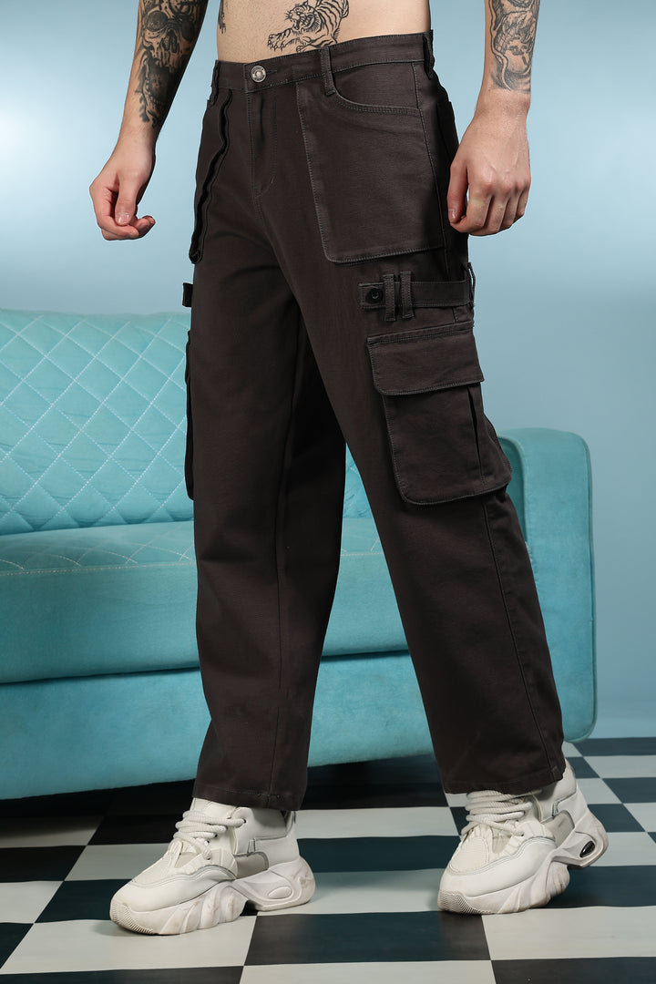 Classic: Dark Grey Twill Cargo Pants