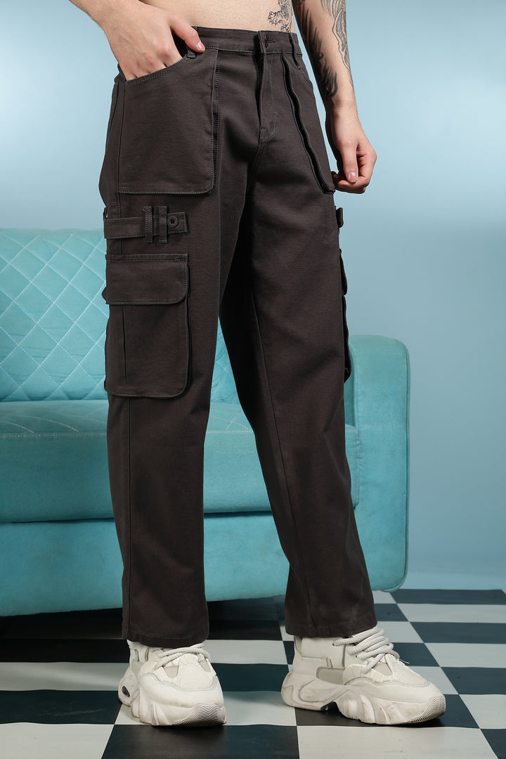 Classic: Dark Grey Twill Cargo Pants