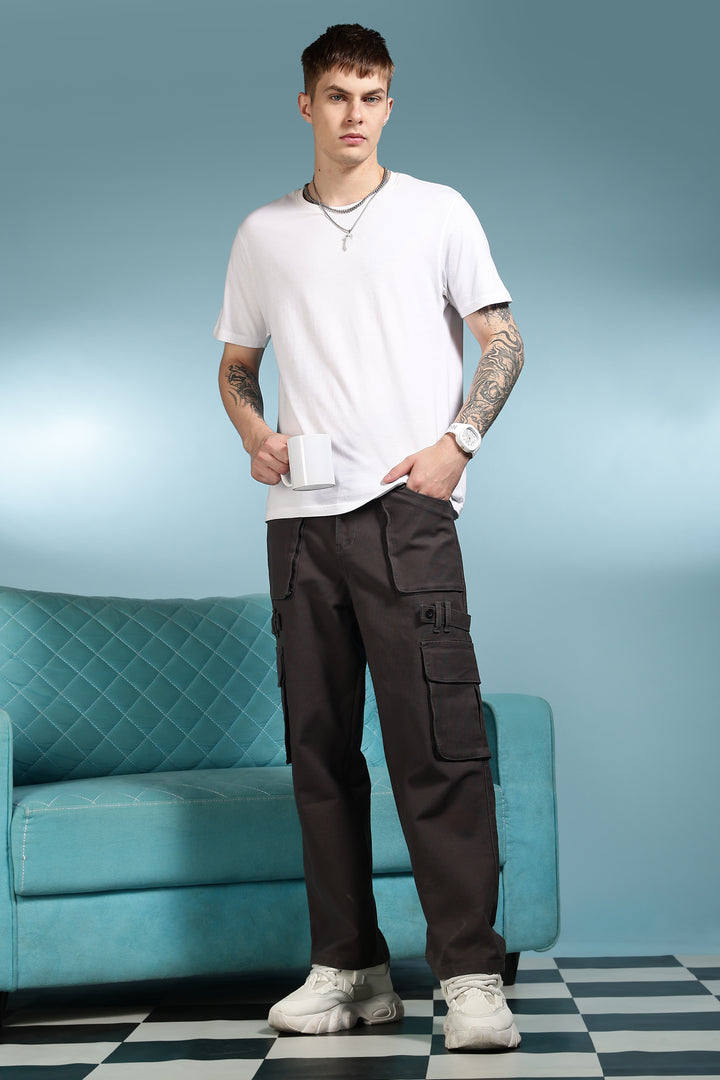 Classic: Dark Grey Twill Cargo Pants