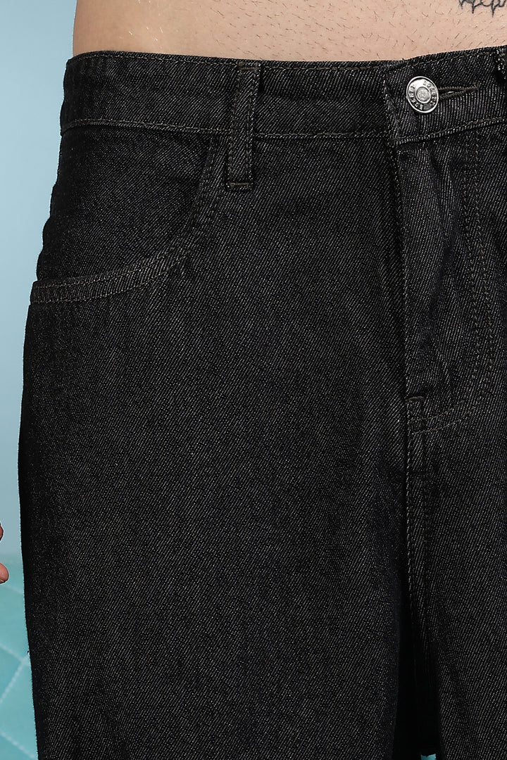 Shoe Lace: Black Baggy Pants