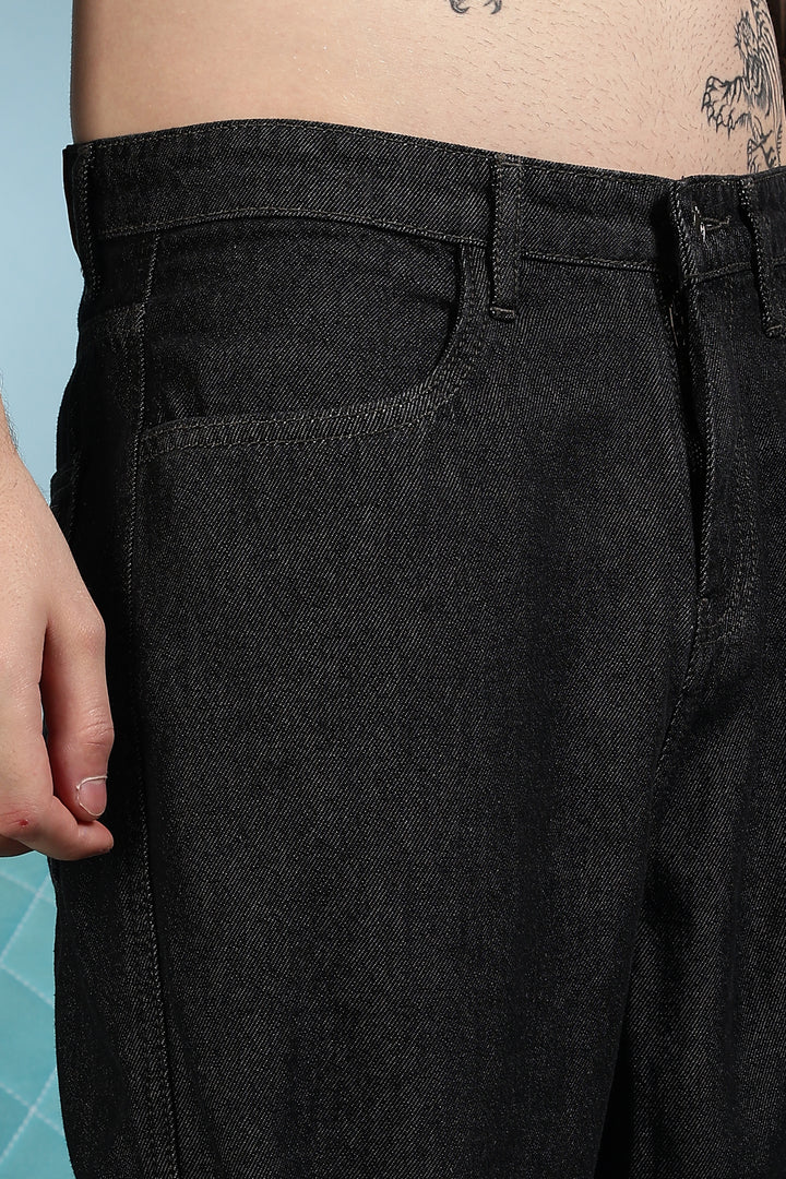 Shoe Lace: Black Baggy Pants