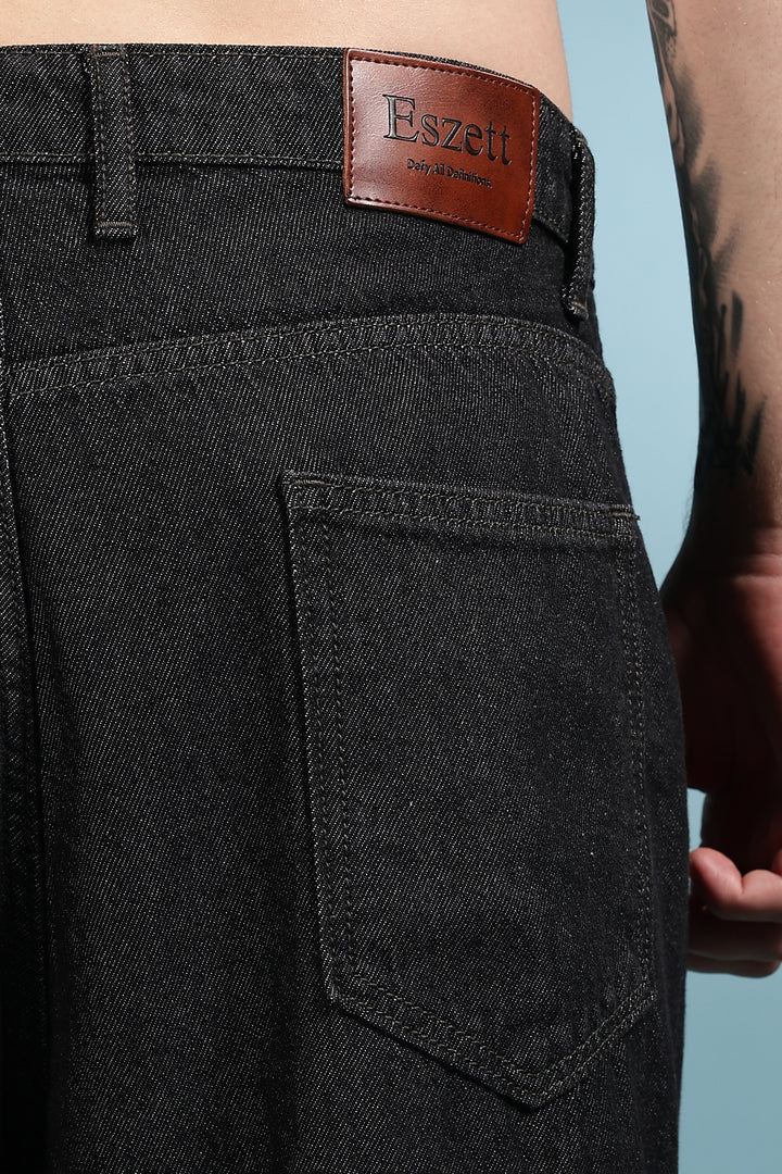 Shoe Lace: Black Baggy Pants