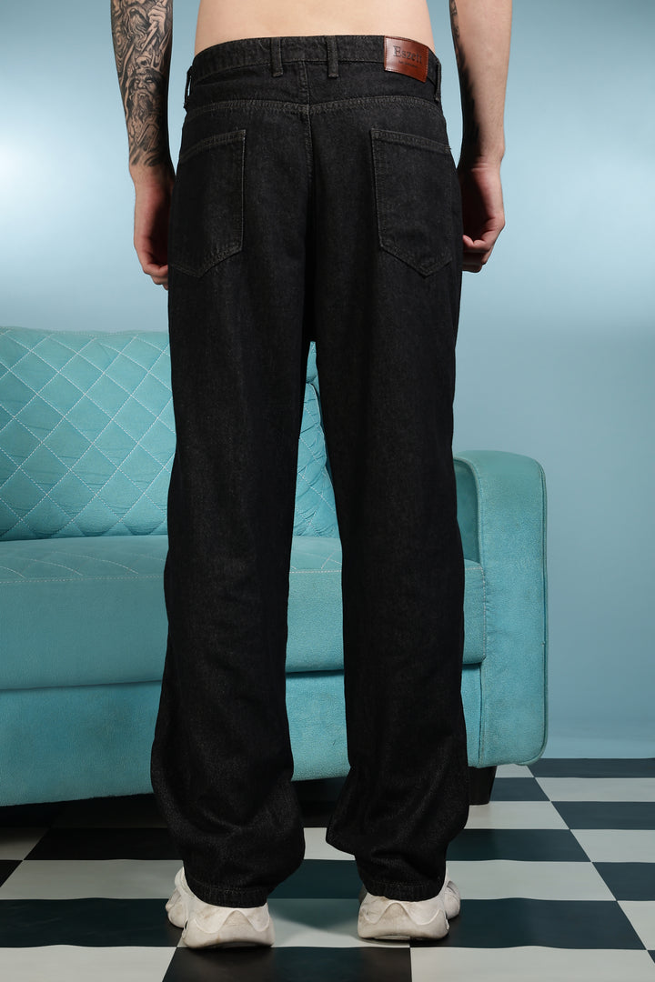 Shoe Lace: Black Baggy Pants