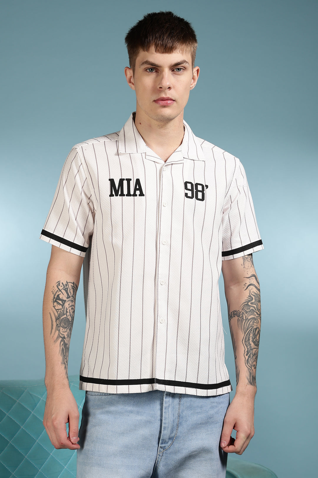 Stripes White Oversized Shirt