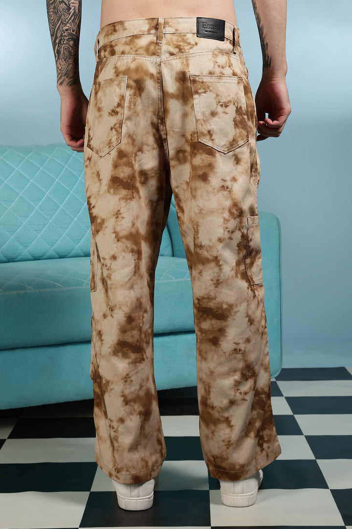 Cloudy: Printed Cargo Pants