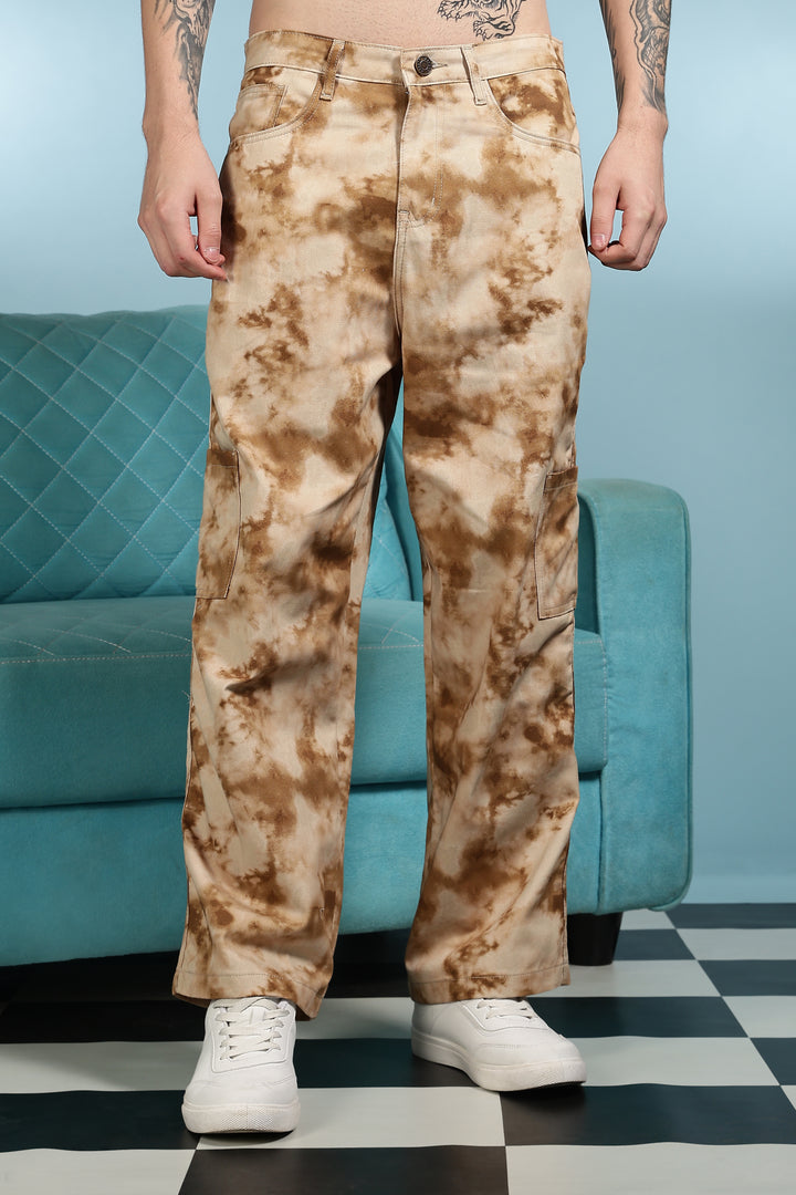 Cloudy: Printed Cargo Pants