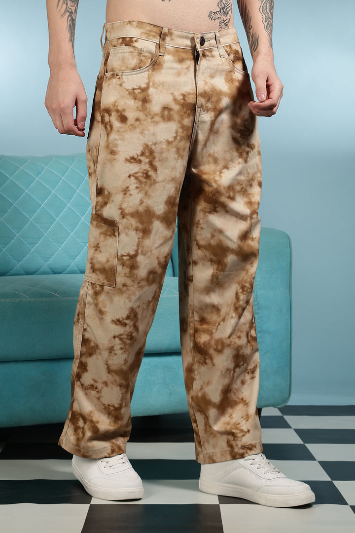Cloudy: Printed Cargo Pants