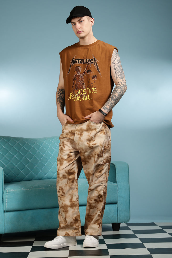 Cloudy: Printed Cargo Pants