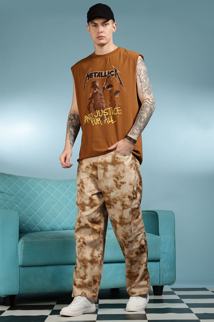 Cloudy: Printed Cargo Pants