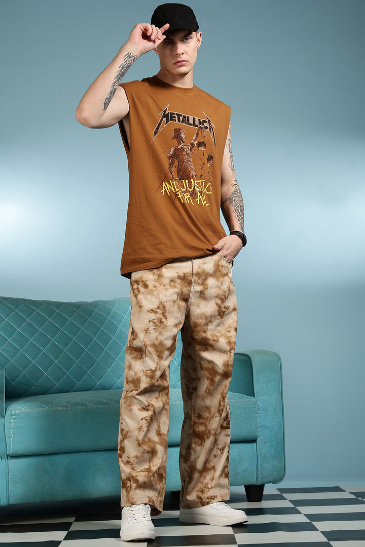 Cloudy: Printed Cargo Pants